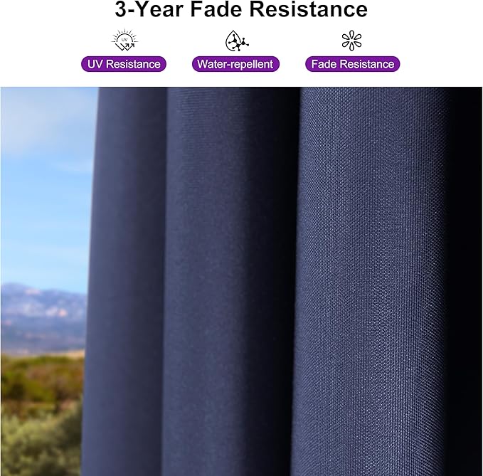 PURPLE LEAF 8' X 8' Patio Umbrella with Wheeled Base for Pool 7' High Offset Outdoor Cantilever Umbrella Swimming Pool Umbrella with 360°Rotation for Poolside Navy Blue