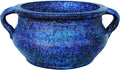 Goodman and Wife Egyptian Era Designed Earthen Ware Terra-Cotta Vessel/Planter with Looped Handles. Large Purple