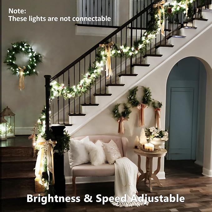 Brizled Color Changing String Lights 98FT 300 LED RGB Christmas Lights Dimmable Multifunctional Christmas Light with Remote for Indoor Outdoor St Patrick's Day Easter Halloween Xmas Tree Holiday Party