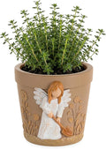 Gardening Gifts for Women: Hand-Painted 3D Art Planter for Plant Lover - Angel Planter Gift for Gardener - Cute Succulents Plant Pot Garden Gift for Master Avid Gardener Grandma Mom Christmas