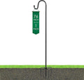 Ottsuls Shepherd Hooks with 5 Prongs Base for Outdoor - 76 Inch Adjustable Bird Feeder Pole for Outside Hanging, Garden, Hummingbird Feeder, Plant Baskets, Solar Light Lanterns, Wedding Decor (1 Pack)