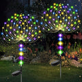 Garden Decor Solar Lights Outdoor,155LED 8 Lighting Modes Pole Light Waterproof Colorful Solar Garden Lights for Christmas, Halloween Decoration,Yard, Patio, Porch,Flower Pot,Pathway (2Pack)