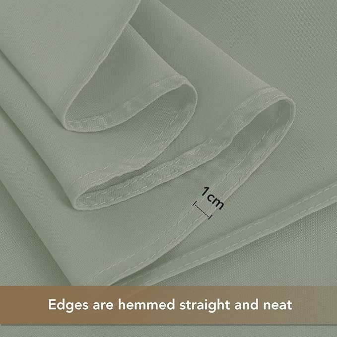 HolidayIdeas Grommet Outdoor Curtains for Patio Waterproof 8 Pcs All Weather Balcony Outside Curtains for Apartments, Gazebo, Pergolas, Porch, 54x108 Inch, Sage Green