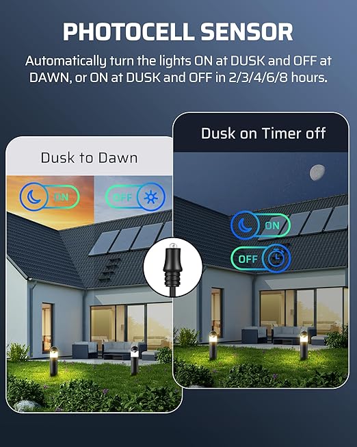 DEWENWILS 300W Low Voltage Landscape Transformer,120V AC to 12V/14V AC Low Voltage Transformer, Weatherproof Outdoor Landscape Lighting Transformer for Garden Lights, Spotlights, Steplights