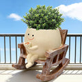 Smiley Face Planter Pot,Cute Plant Pots for Indoor Outdoor with Drainage Hole,Unique Funny Flower Pot for Succulents,Plant Gifts for Mother's Day, Birthday, Christmas