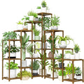 BamWorld Tall Plant Shelf Stand for Large Plants; Indoor/Outdoor Use. Perfect for Living Room, Garden, Balcony