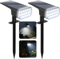 Solar Lights Outdoor Waterproof, 3 Lighting Modes Solar Spot Lights Outdoor, LED Solar Spotlights, Ultra Bright Dusk-to-Dawn Uplights for Garden, Landscape, Yard, Pathway, IP65, Auto On/Off