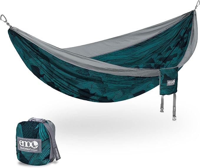 ENO, Eagles Nest Outfitters DoubleNest Lightweight Camping Hammock, 1 to 2 Person, Special Edition Colors, ATC