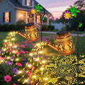 2 Packs Solar Watering Can Lights Hummingbird Garden Decor,Hanging Lanterns Outdoor,Birthday Gift for Mom Women Grandma,Waterproof Solar Fairy String Decorative Outside Lights for Yard Art Patio Porch