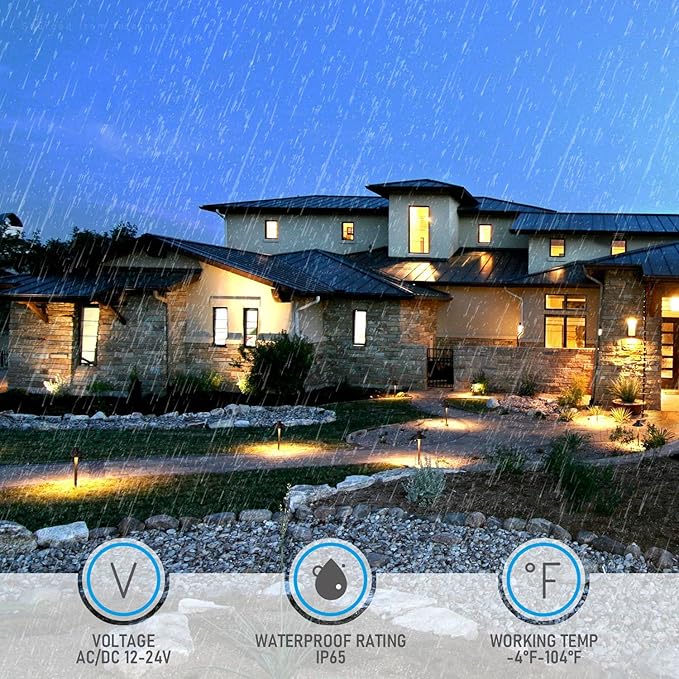 LEONLITE Update 5CCT Low Voltage Pathway Lights, 12-24V LED Landscape Path Light, 1800/2700/3000/4000/5000K, CRI90, IP65 Waterproof Landscape Lighting, Aluminum Housing, Oil Rubbed Bronze, Pack of 6