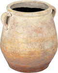 Creative Co-Op Whitewashed Terra-Cotta Urn, Beige