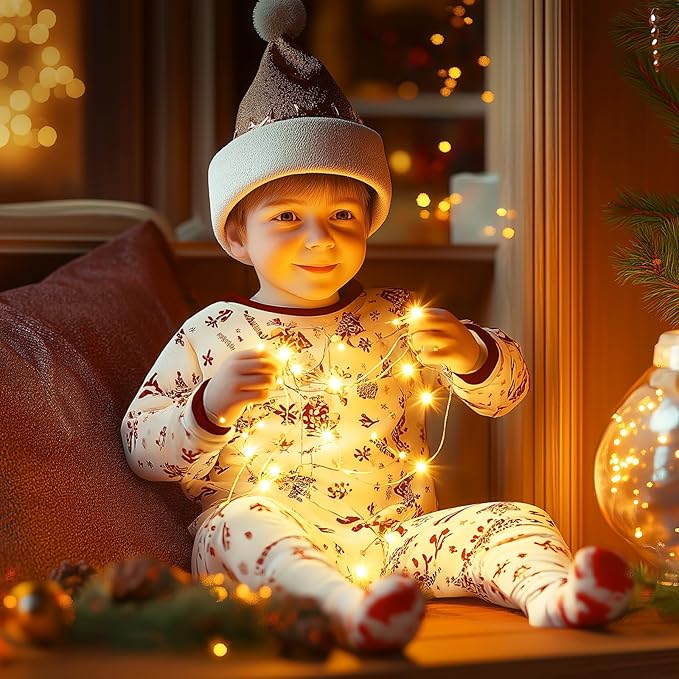 Fairy Lights Plug in, 99Feet 300LEDs Warm White String Lights, Waterproof Flexible Silver Wire Starry Lights for Bedroom Dorm Wedding Garland Wreath Wall Mason Jar Indoor Outdoor Christmas Tree