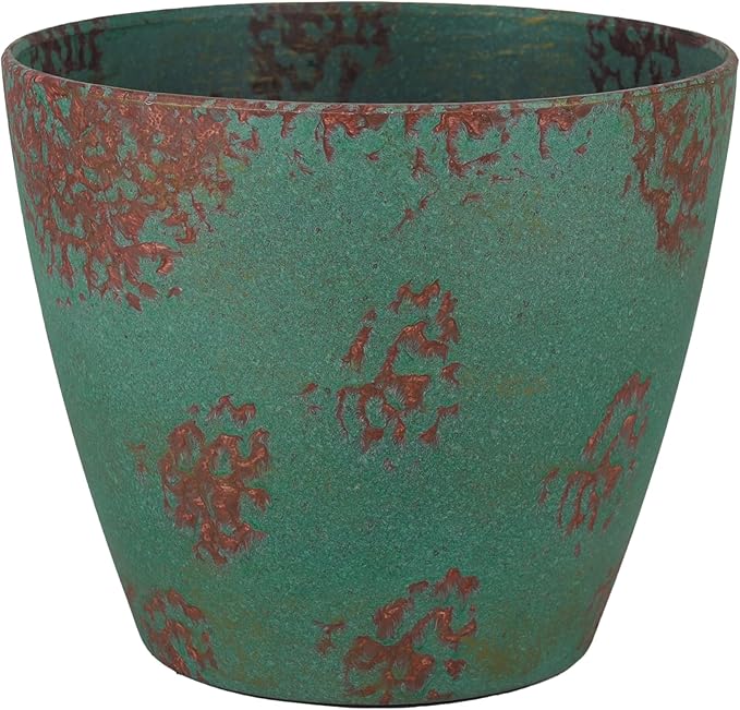 Classic Home and Garden Premiere Collection Planter Vogue, 8", Patina Copper