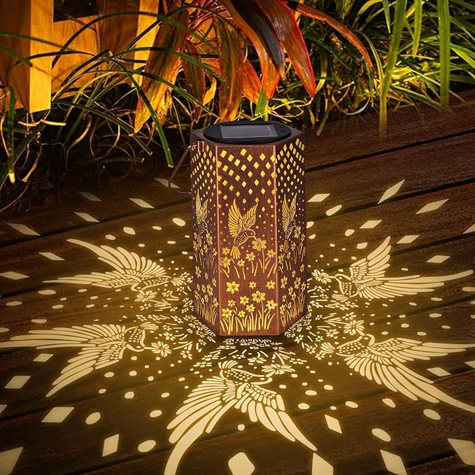 Mothers Day Gifts for Mom Grandma - Birthday Gifts for Women, Hummingbird Solar Lights Outdoor, Solar Lanterns Outdoor Waterproof Home Decor, Garden Decor for Outside