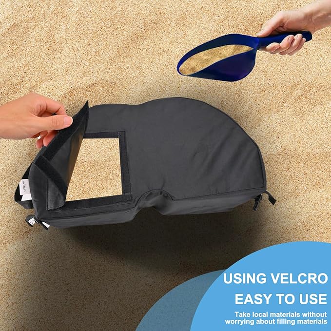 2 Pcs Quality Umbrella Base Weight, Umbrella Base Weights Sandbag, 80 Lb of Umbrella Sand Bag Fits Any Offset, Cantilever & Any Outdoor Patio Umbrella Stand ~ Easy Set Up (Combinable)