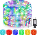 99Ft LED Rope Lights Outdoor, 18 Colors Changing Fairy String Light Plug in with Remote, IP68 Waterproof 300 LEDs Multicolor Twinkle Christmas Lights for Bedroom Patio Halloween Holiday Decor