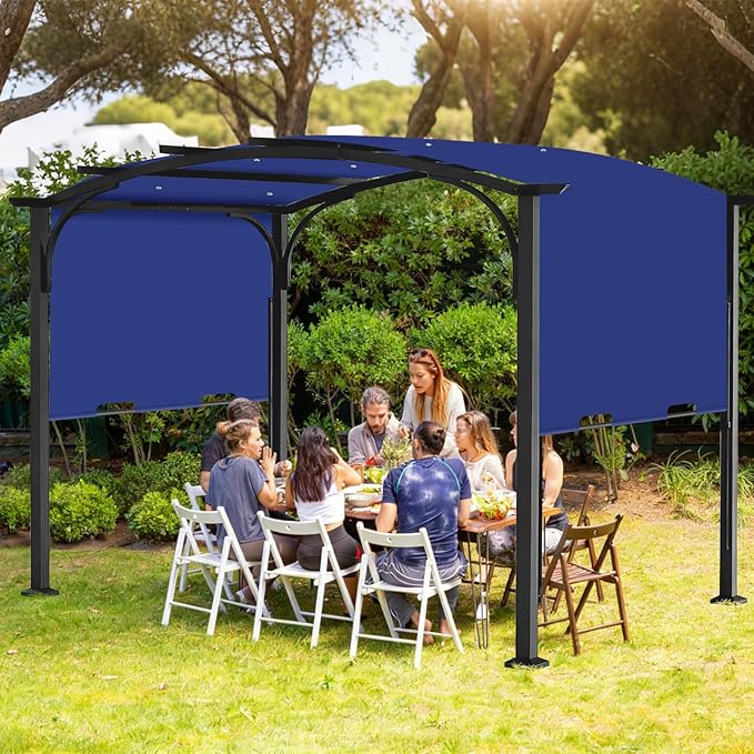 Pergola Canopy Replacement Cover for Lowe's Allen + Roth 10x10 Ft Freestanding Pergola, 200" x 103" Shade Cover, Compatible with Model #L-PG152PST-B,Cover Only (Blue)