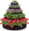 5 Tiered Strawberry Planter for Outdoor Plants, 39 Inch Heavy Duty Strawberry Tower Planter Grow Bags, Breathable Non Woven Fabric Raised Garden Bed for Vegetables Flower Herbs Gardening
