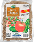 Dalen Jute Trellis for Vining Crops - Natural Strength, Easy Harvest Reach-Through Mesh - Ideal for Tomatoes and Peas – 150 sq ft.