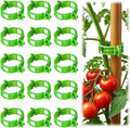 100pcs Tomato Clips for Climbing plants, Plastic Trellis Plant Support Clips for Garden, Reusable Clips for Supporting Grape Tomato Vine and Vegetables Plants to Grow Upright Makes Plants Healthier