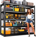 72" H Garage Shelving Heavy Duty Storage Shelves, Adjustable Metal Shelving Unit, Utility Garage Organizer Shelf for Basement, Pantry, Kitchen, Warehouse, Supermarket, 59" W x 19.7" D x 72" H