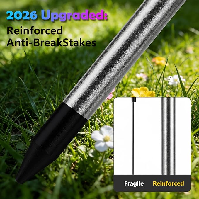 2 Pack Solar Firework Lights Outdoor - Verified 200 LED & 8 Modes - Starburst Solar Powered Garden Lights, Reinforced Durable Stakes, Waterproof Pathway Walkway Lights for Yard Patio Decor