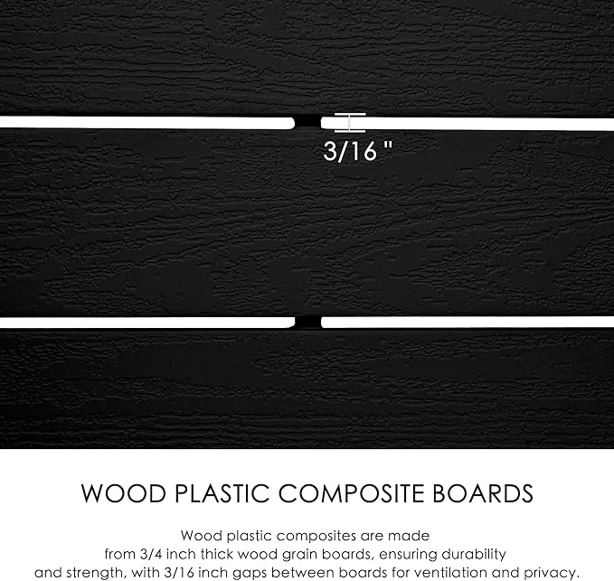 Kozyard 50" W x 48" H Privacy Screens Fence Panel Specifically for Hard Surfaces, Aluminum Post, Air Conditioner Fence Panels, Pool Equipment Enclosure, Trash Can Screens Fence, with Base. 3 Panels