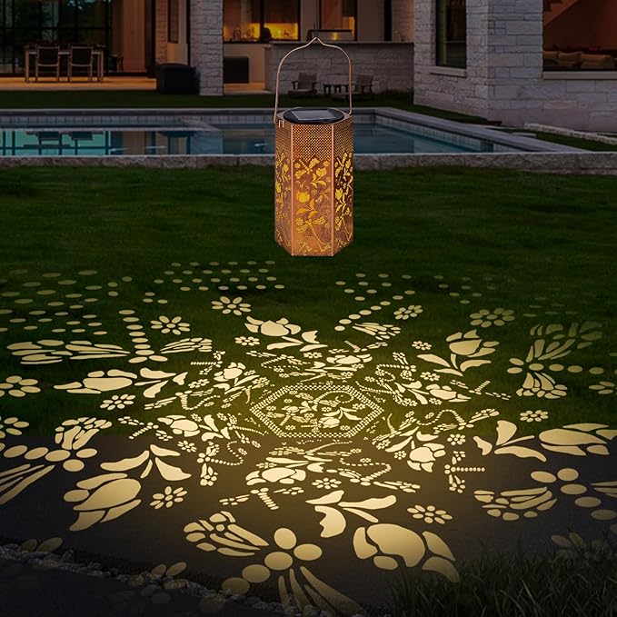 Dragonfly Solar Lanterns Outdoor Waterproof - Mothers Day Gifts for Mom Grandma, Birthday Gifts for Women, Solar Lights Outdoor Garden Decor for Outside