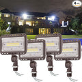 CINOTON 20W LED Flood Lights Outdoor, IP65 Waterproof Exterior Security Wall Lights with 180°Knuckle, 2800LM 120V Outside Aluminum Lighting Fixture for Buidings Garage Doorway 5000K 4 Pack, UL Listed