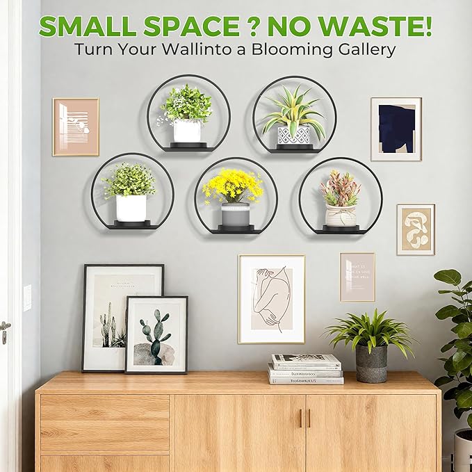 Wall Planters for Indoor Plants, Plant Frames Wall Decor Living Room Plant Stand Hanging Wall Plants Holder to Hold Large Pots Wall Plant Hanger Window Plant Shelves for Outdoor Entryway