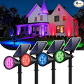 InnoGear Solar Lights Outdoor Waterproof Halloween Christmas Solar Garden Light for Outside Yard Landscape Lighting Pathway Spot Lights Spotlight Wall Light, 4 Pack (Red, Green, Violet Purple, Blue)