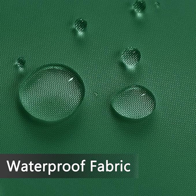 SpaceDresser Waterproof Outdoor Sheer Curtains for Patio - 2 Panels Rod Pocket Indoor Voile Sheer Curtain for Living Room,100W x 120L inch, Foliage Green