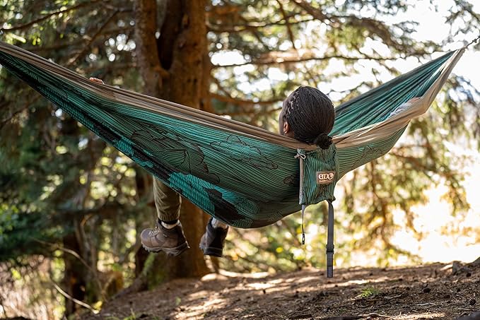 ENO, Eagles Nest Outfitters DoubleNest Lightweight Camping Hammock, 1 to 2 Person, Special Edition Colors, ATC
