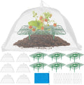 6 Sets Strawberry Plant Supports with Mesh Plant Cover,Strawberry Growing Racks with Metal Plant Nails and Storage bag for Strawberry Vegetables，Used to protect strawberries and keep them clean
