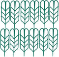 Garden Trellis for Climbing Plants 12 PCS Plastic Indoor Trellis for Potted Plants Green Stackable Mini Climbing Plant Stupport DIY Flower Pot Support for Pea Vegetable Clematis (12 Packs)