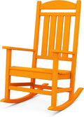 POLYWOOD Presidential Rocking Chair in Tangerine