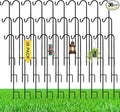 36 Pcs 24 Inch Shepherds Hook for Outdoor Adjustable Bird Feeder Pole Metal Steel Shepard Hooks for Hummingbird Stand Feeder Pole for Garden Plant, Lantern, Hanging Wedding Decor