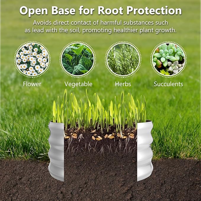 3 Pcs 2x2x1ft Round Galvanized Raised Garden Bed Planter Boxes Outdoor with Easy Assembly, Metal Raised Beds for Vegetables, Fruits, Flowers (Galvanized, Black, Green)