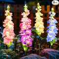 KOOPER Solar Lights Outdoor Garden Decor, 8 Pack Upgraded Delphinium Solar Garden Lights with 72 LEDs, Vivid Flowers Outdoor Waterproof for Landscape Patio Yard Decor