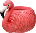 Spoontiques Flamingo Flower Pot, 7" Wide - Decorative Flower Pots for Indoor and Outdoor Use - Hand Painted Resin Plant Pot - Home and Garden Décor