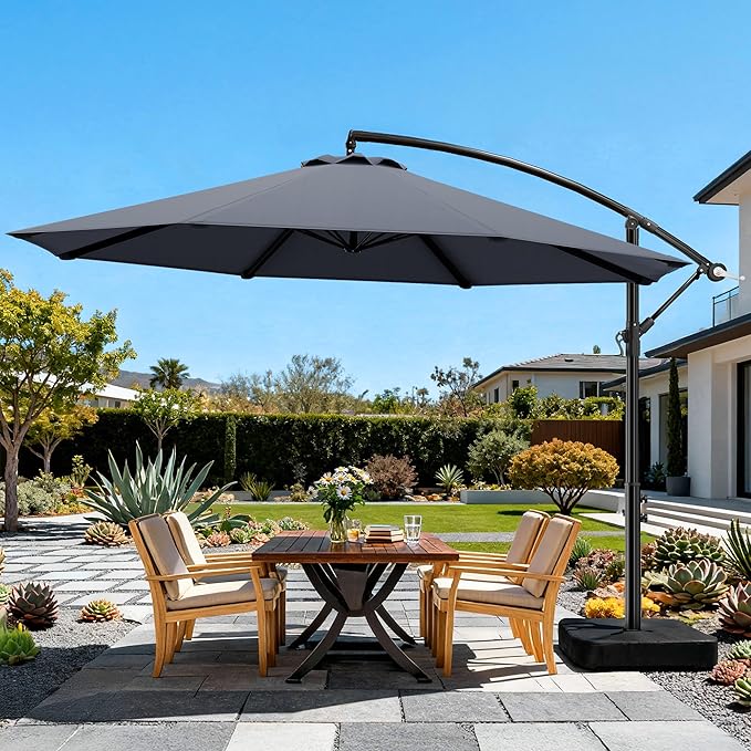OLILAWN 10ft Patio Umbrella with Base