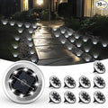 SOLPEX Mini Solar Ground Lights, 10 Pack Solar Lights Outdoor Waterproof, Pathway Lights Solar Powered, Solar Garden Light, Landscape Lighting for Yard Driveway Walkway (Cool White)
