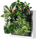 Wall-Mounted Vertical Garden Planter – Ready-to-Use Indoor Wall Planter with 4 Grow Pots – Perfect for Herbs, Succulents & Flowers – No Assembly Required (White)