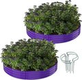 Galvanized Metal Planter Raised Garden Bed Kit for Gardening Outdoor Garden Box Raised Flower Bed 2PC Purple 3X3X1FT
