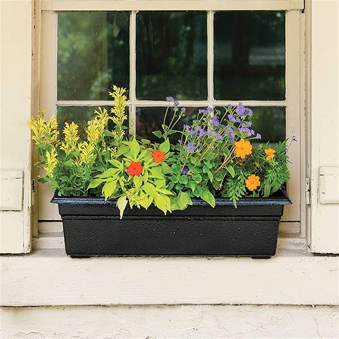 Novelty (#16248 Countryside Flower Box, Black - 24"
