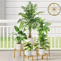 5-Pack Metal Plant Stand Indoor Anti-Rust Flower Display Stand Heavy Duty Rustproof Iron Corner Plant Holder, Round Pot Rack Shelf for Home Garden