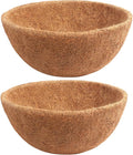 Y&M 2pcs 16“ Round Coconut Fiber Liner, 16'' Coco Liner Pre-Formed Replacement for Wall Hanging Planter Basket