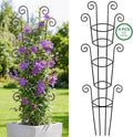 4 Pack 43 Inch Metal Plant Trellis for Climbing Plants - Rustproof Garden Trellis for Large Potted Houseplants, Sturdy Plant Support Indoor Outdoor for Monstera & Vines, Home Decor