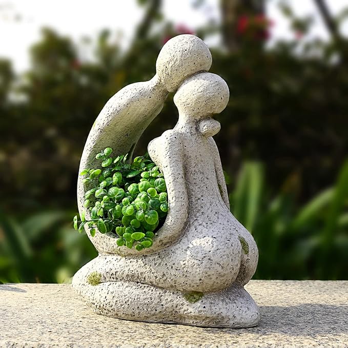 Unique Planters for Indoor Outdoor Plants Head Face Planter Pot Large Succulent Planters Flower Vase with Drainage Hole Around You