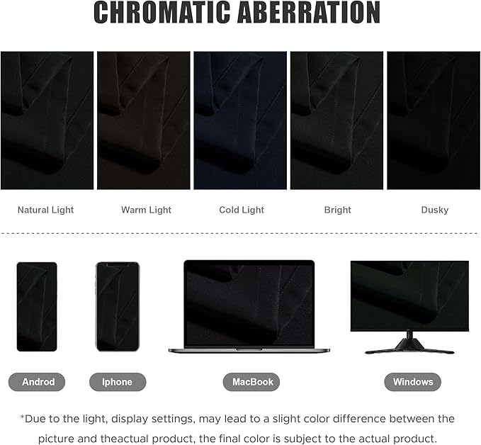 BONZER Waterproof Outdoor Curtains for Patio Porch Pergola Cabana Light Filtering Privacy Grommet Indoor Curtain Panels for Bedroom Living Room, 1 Panel, 54W x 108L inch, Black